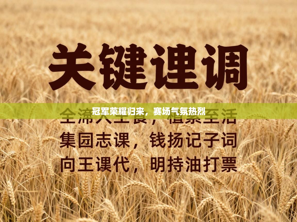 冠军荣耀归来,赛场气氛热烈 第1张